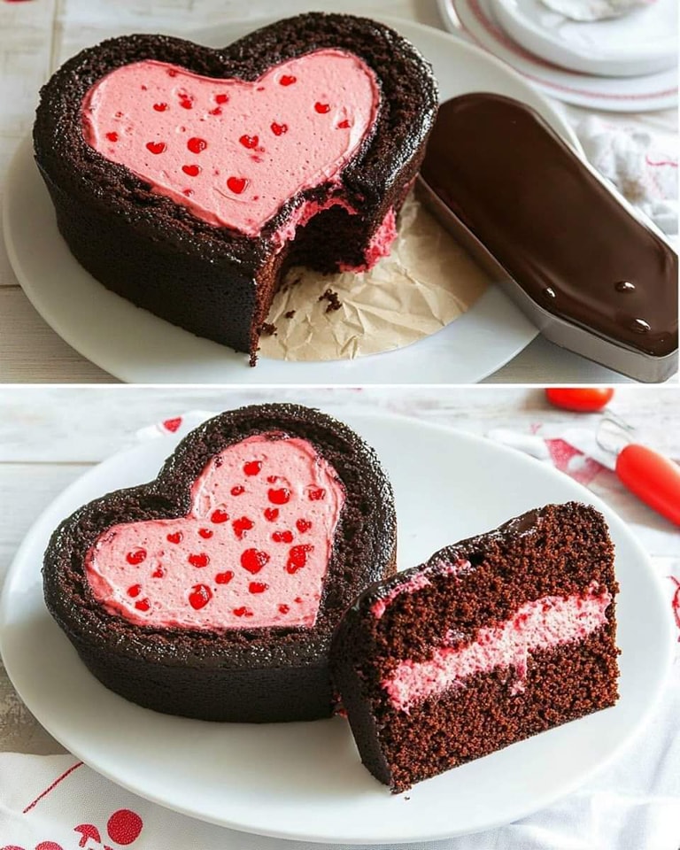 Czekoladowa Walentynkowa Niespodzianka: Tort Pełen Miłości