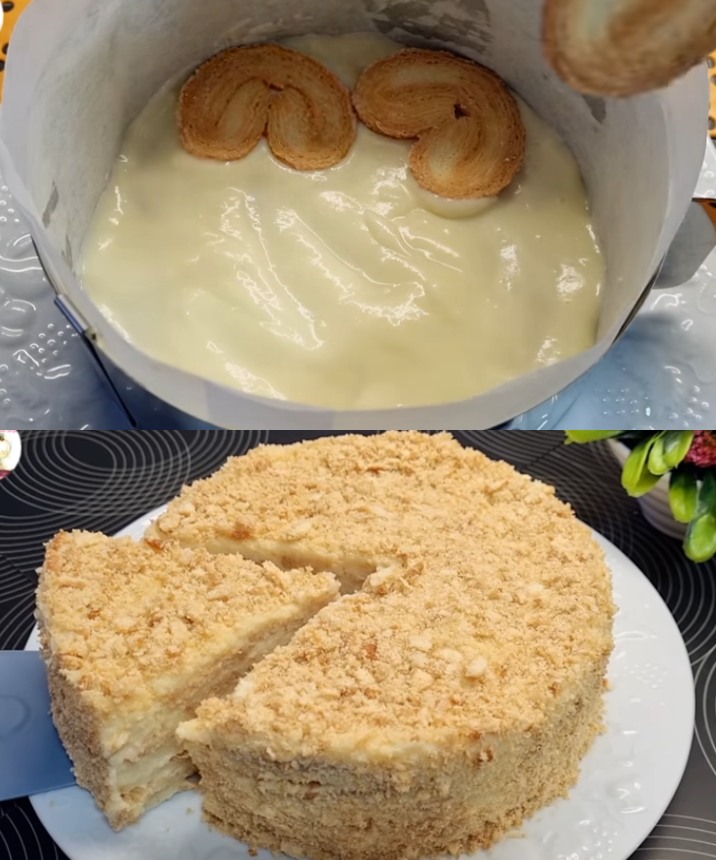 Ciasto w 5 minut! To ciasto będziesz robić codziennie. BEZ PIEKARNIKA! Ciasto Napoleona