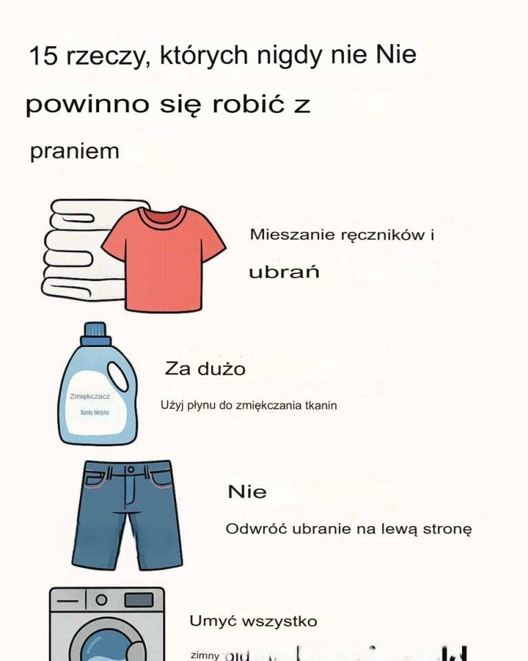 15 rzeczy, których NIGDY nie należy robić podczas prania