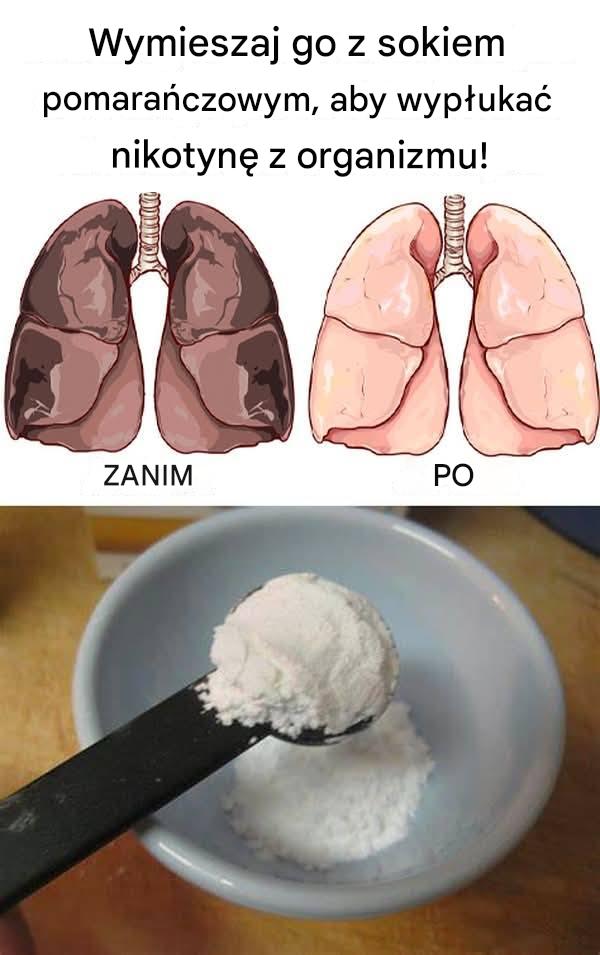 Wymieszaj go z sokiem pomarańczowym, aby wypłukać nikotynę z organizmu!