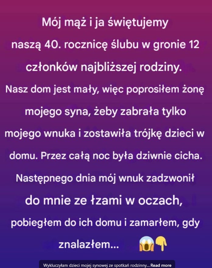Wykluczyłam dzieci mojej synowej ze spotkań rodzinnych” – przepis na konflikt, który może ugotować całą rodzinę