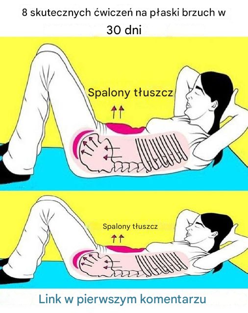 8 skutecznych ćwiczeń, które zapewnią Ci płaski brzuch w 30 dni