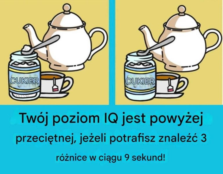 Masz ponadprzeciętną inteligencję, jeśli znajdziesz 3 różnice w 9 sekund!