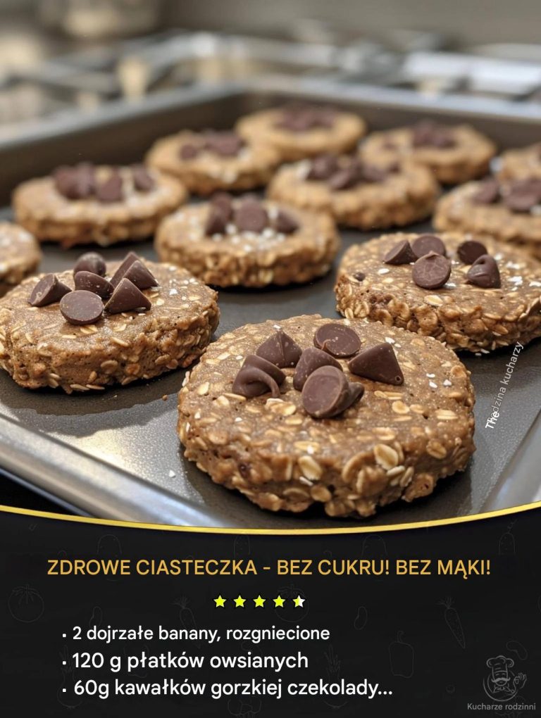 Zdrowe ciasteczka – bez cukru! Bez mąki!