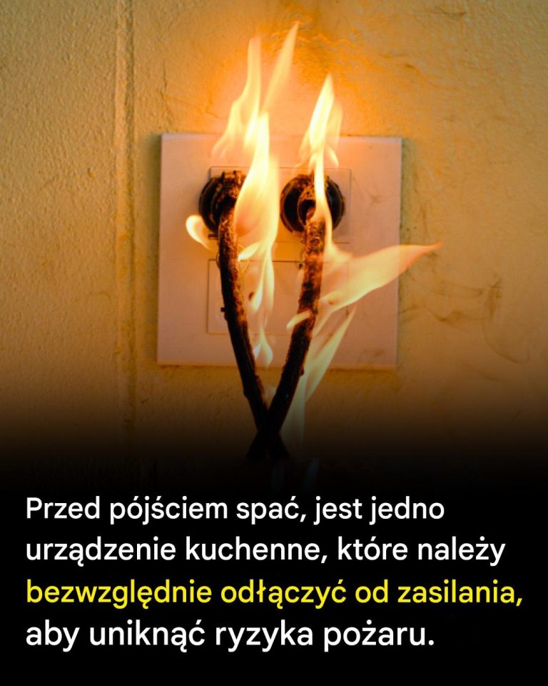 Przed pójściem spać pamiętaj o odłączeniu sprzętu AGD od zasilania – może to zapobiec potencjalnemu pożarowi!