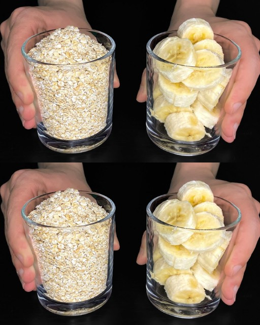 Najlepszy deser z banana i płatków owsianych! Niskokaloryczny deser w 5 minut!