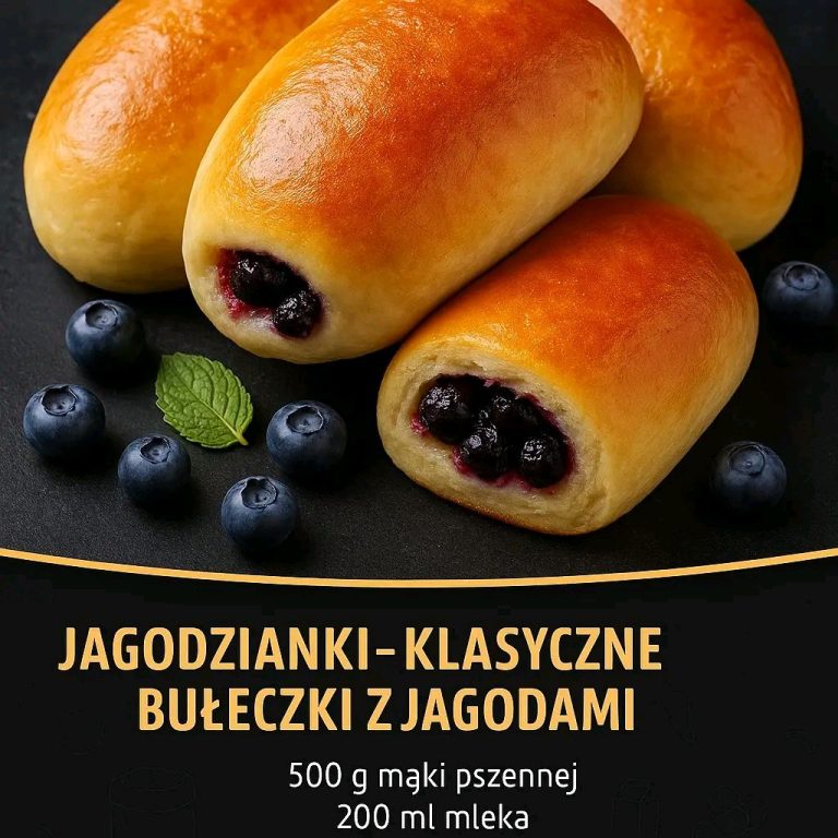 Jagodzianki – Klasyczne Bułeczki z Jagodami