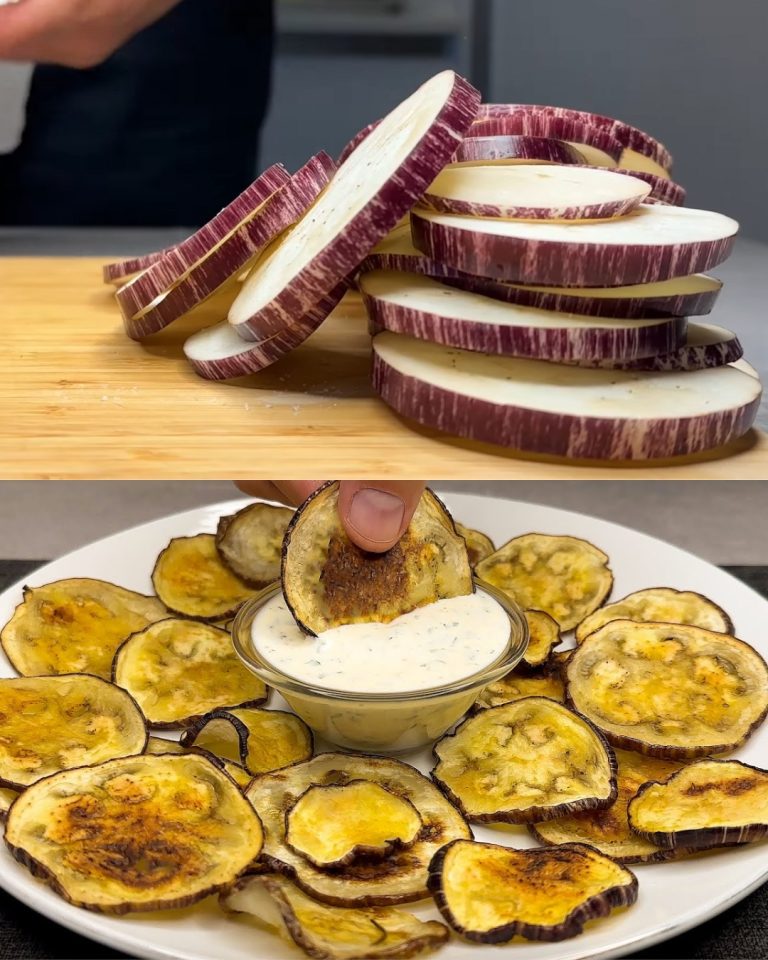 Pieczony bakłażan z sosem jogurtowym