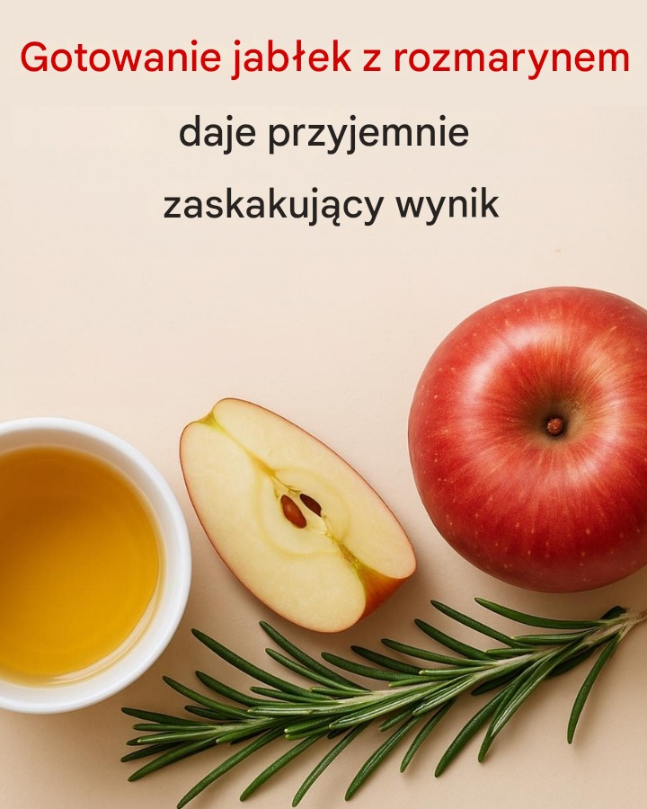 Ugotuj jabłko z rozmarynem, a będziesz bardzo zaskoczony efektem