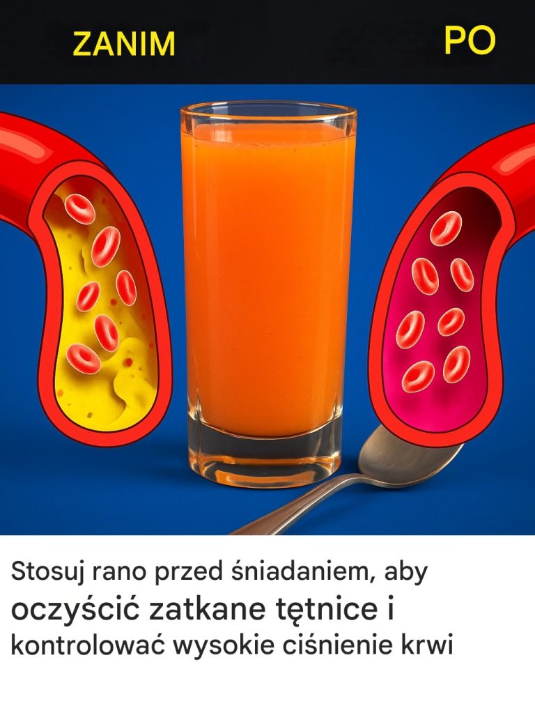 Stosuj rano przed śniadaniem, aby oczyścić zatkane tętnice i kontrolować wysokie ciśnienie krwi