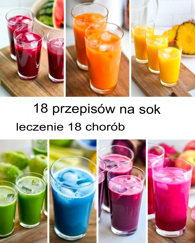 Bóle głowy, stres, depresja, cukrzyca… 18 przepisów na soki, które Cię uzdrowią