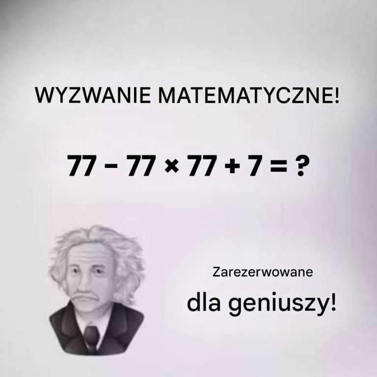 Czy potrafisz rozwiązać ten test bez kalkulatora?