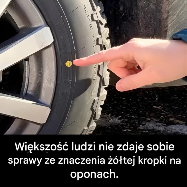 Co oznacza żółta kropka na oponach?