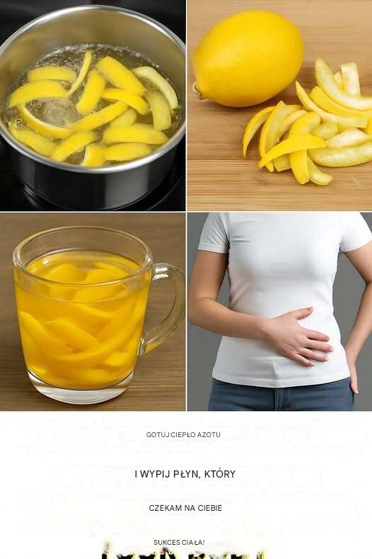 Zagotuj skórkę z cytryny i wypij płyn. Oto co dzieje się z twoim ciałem!
