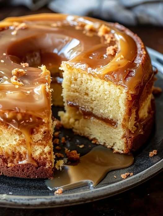 To ciasto Kentucky butter cake z solonym karmelem jest czymś wyjątkowym!