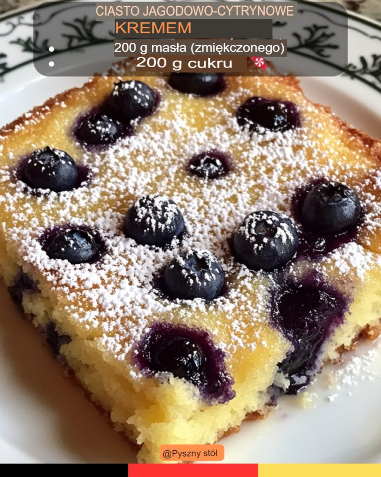 🍋Blaubeer-Zitronen-Puddingkuchen 🍰