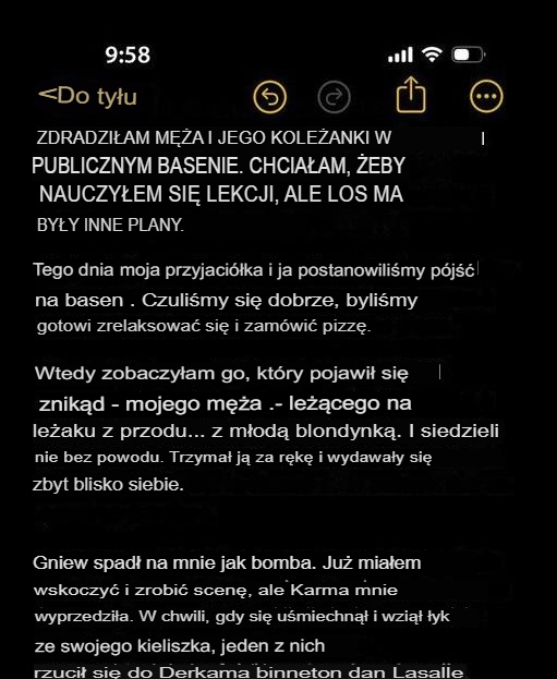 Zaskakuje męża inną kobietą i postanawia tego nie robić…