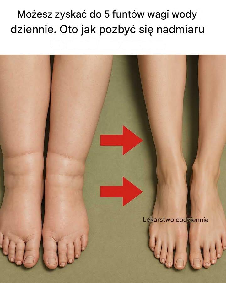 Możesz zyskać do 5 funtów wagi wody dziennie. Oto jak pozbyć się nadmiaru