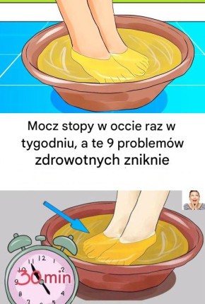 Mocz stopy w occie raz w tygodniu, a zobaczysz, jak te 9 problemów zdrowotnych znika