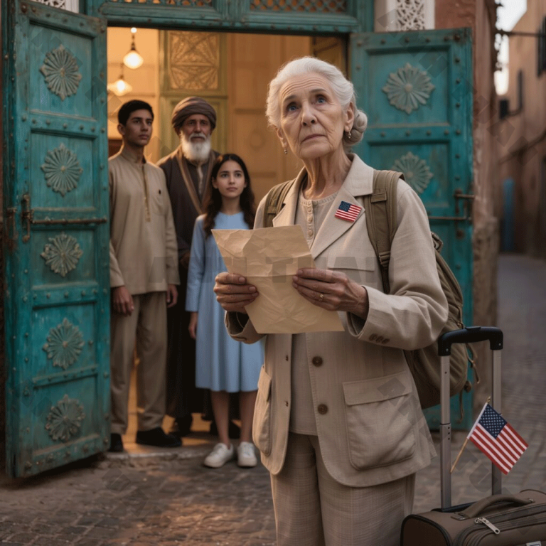 Po 40 latach małżeństwa mój mąż zmarł, zostawiając mi tylko karteczkę z adresem w Marrakeszu w Maroku, bez żadnego wyjaśnienia. Z ciekawości poleciałam tam, zapukałam do drzwi domu, którego nigdy wcześniej nie widziałam, i zastałam całą czekającą rodzinę. Jedna z nich spojrzała na mnie i łagodnie powiedziała: „Wreszcie… wróciłaś do domu”.