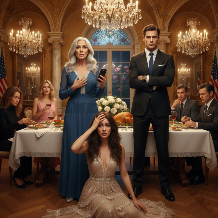 Podczas rodzinnego obiadu mój zięć wstał i spoliczkował moją córkę na oczach wszystkich, a jego matka nawet klasnęła i powiedziała: „Tak się uczy dziecko”. Nie powiedziałam ani słowa; po prostu wzięłam telefon i cicho do kogoś zadzwoniłam. Kilka godzin później wszyscy siedzący przy tym stole w końcu zrozumieli, z kim zadarli.