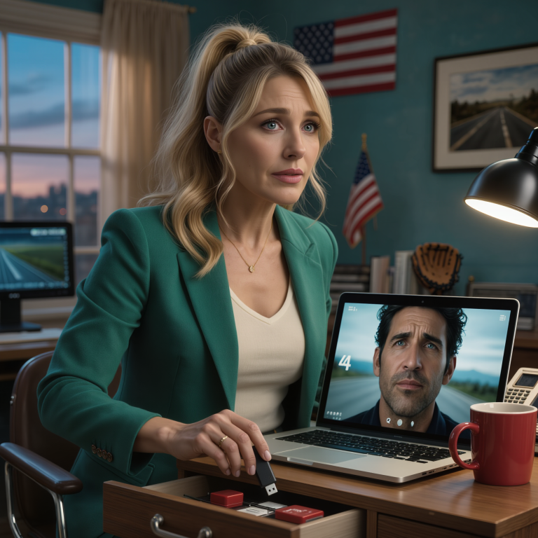 Sprzątając biuro męża, przypadkowo znalazłam pendrive z etykietą: „Sarah, otwórz tylko wtedy, gdy mnie już tu nie będzie, żeby się wytłumaczyć”. Zawahałam się przez chwilę, zanim podłączyłam go do komputera. Włączył się film – mój mąż, zdławiony emocją, z czerwonymi i opuchniętymi oczami, powiedział: „Sarah… Ja… Ja nie…”. Zamarłam. Serce mi zamarło. Wyłączyłam ekran, wzięłam głęboki oddech i zadzwoniłam do mojego prawnika. Dwadzieścia cztery godziny później miałam wszystkie informacje… i jasny plan działania.