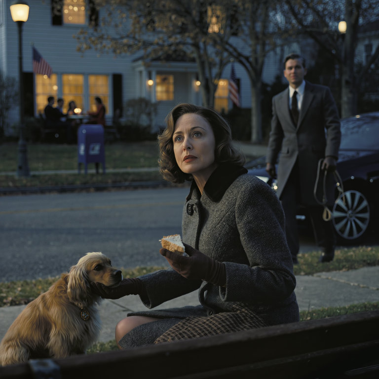 Siedziałem sam na mrozie, patrząc przez okno na moją rodzinę, która radośnie jadła świąteczny obiad. Przełamałem kanapkę na pół – ostatnią rzecz, jaką miałem – i dałem ją bezpańskiemu psu, który drżał z zimna. Kiedy podniósł głowę, zamarłem: na jego obroży widniał mały diament. Poszedłem za znacznikiem i wybrałem wygrawerowany na nim numer… i zaledwie kilka minut później, tuż przed domem, nagle podjechał czarny mercedes. Wyszedł z niego lokaj i powiedział, że pies należy do kogoś, kto ma problemy z poruszaniem się – i że opiekowałem się nim lata temu. W chwili, gdy mnie zobaczył, wszystko zaczęło się zmieniać.