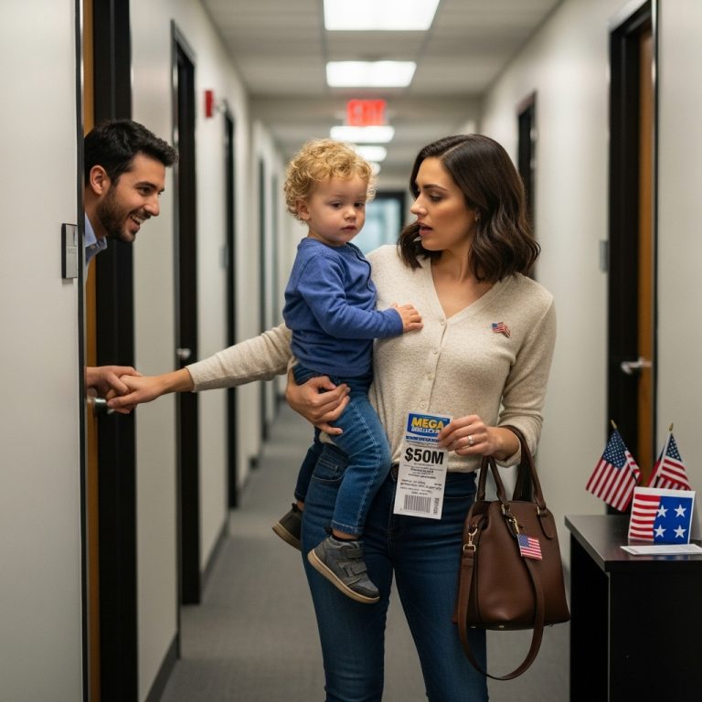 Wygrałam 50 milionów dolarów i pobiegłam powiedzieć o tym mężowi, ale zamarłam za drzwiami jego biura, gdy usłyszałam jego śmiech w środku