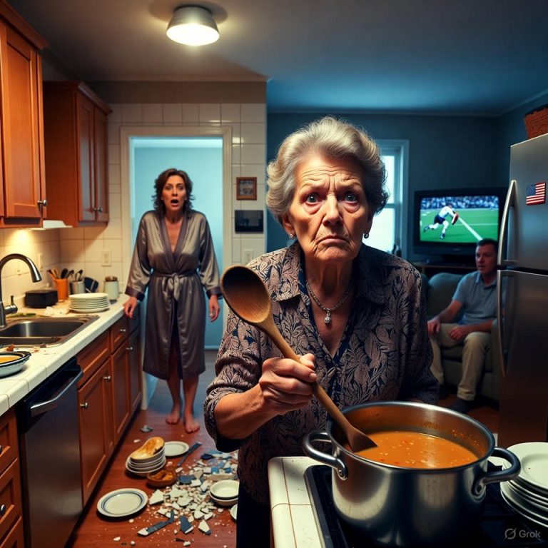 I Was Just Making Soup For My Son’s Family — Ten Minutes Later, One Crash In The Kitchen Sent Me To A Motel With Two Suitcases And A Secret My Husband Left Behind.