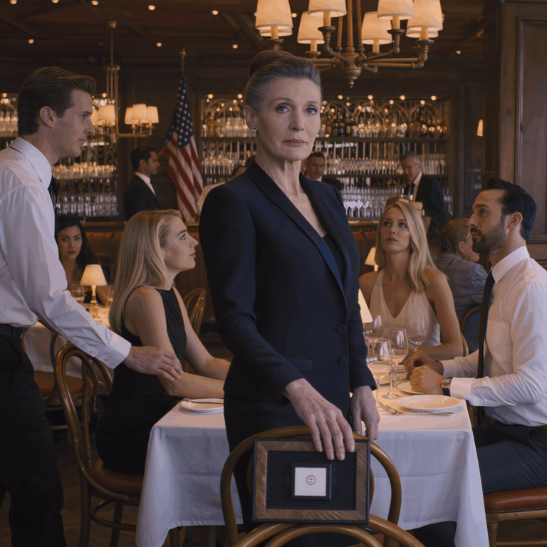 „Nie musisz tu siedzieć” – powiedziała moja synowa, patrząc mi prosto w oczy, gdy właśnie miałam usiąść do kolacji z całą rodziną. Wzięłam głęboki oddech, skinęłam na kelnera i spokojnie odpowiedziałam: „Dobrze… ale to nie ja muszę dziś wyjść”.