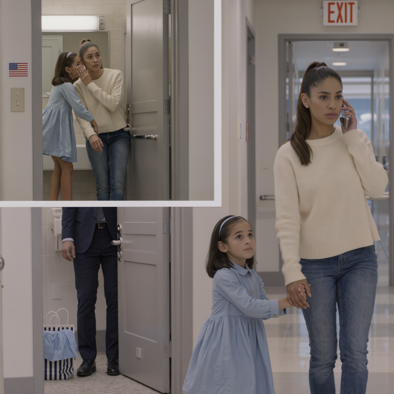 Podczas zakupów moja ośmioletnia córka złapała mnie za rękę i pospiesznie pociągnęła do toalety. W małej kabinie pochyliła się i szepnęła: „Cicho! Nie ruszaj się – patrz!”. Pochyliłam się, żeby zobaczyć – i zamarłam. Nie płakałam. Działałam. Trzy godziny później moja teściowa…