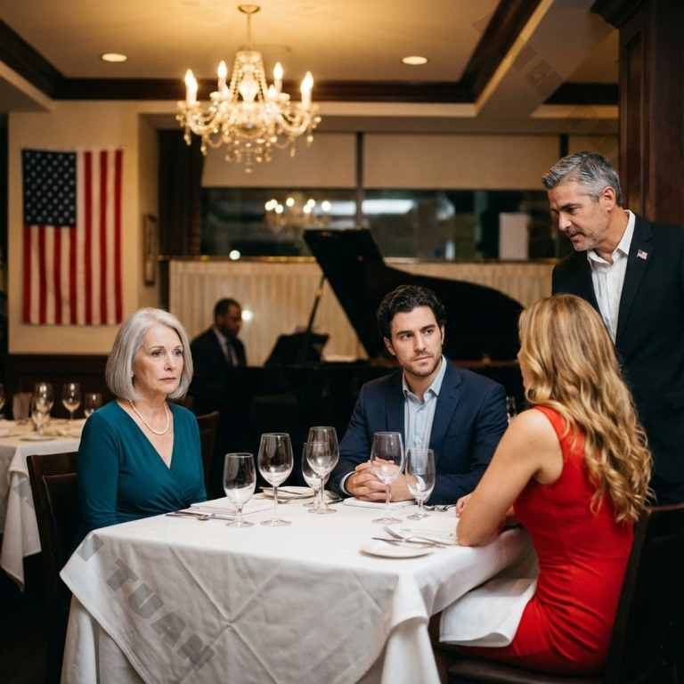 „To idź jeść gdzie indziej” – powiedział mój syn, gdy miałam już usiąść do rodzinnego obiadu, więc wzięłam głęboki oddech, zawołałam kelnera i odpowiedziałam spokojnie: „W porządku, ale jeśli to naprawdę twoja decyzja, to ty powinnaś odejść”.