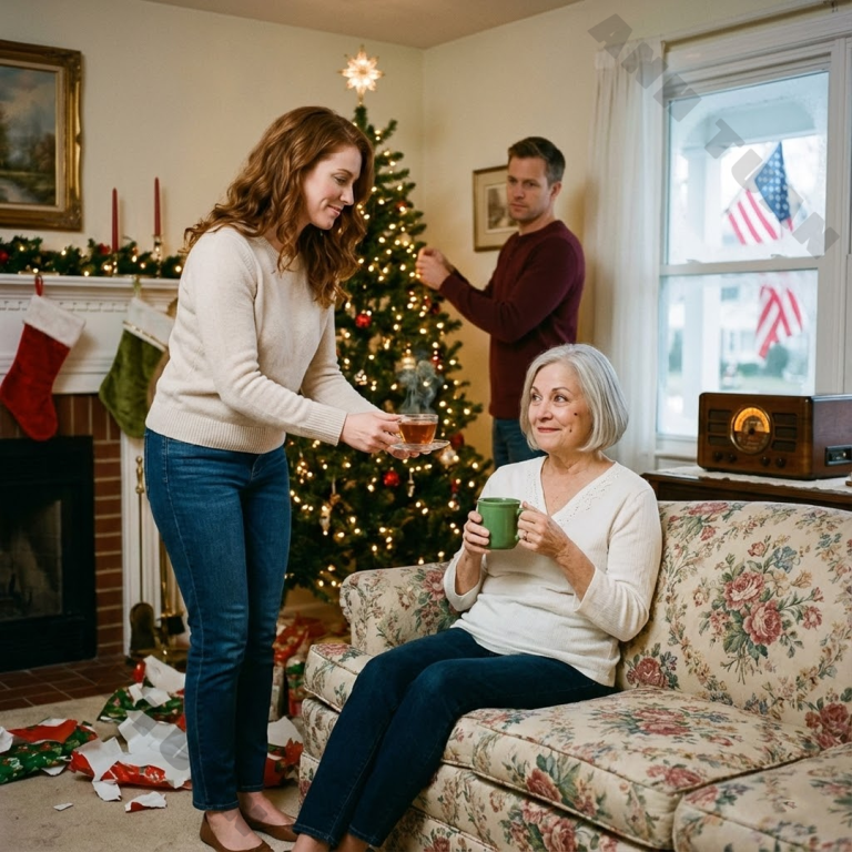 W bożonarodzeniowy poranek moja córka uśmiechnęła się słodko w sposób, który wydał mi się dziwnie dziwny, i powiedziała: „Mamo, napij się tej specjalnej herbaty, którą dla ciebie zrobiłam”. Miałam złe przeczucia, więc mimochodem zamieniłam się kubkami z jej mężem, jakby to był tylko żart. Trzydzieści minut później w całym pokoju zapadła głucha cisza, a „ciepła, świąteczna atmosfera” zniknęła. To, co wydarzyło się później, nie było skandalem, lecz sygnałem ostrzegawczym, który zmusił mnie do jasnego przekonania się, komu tak naprawdę mogę zaufać.
